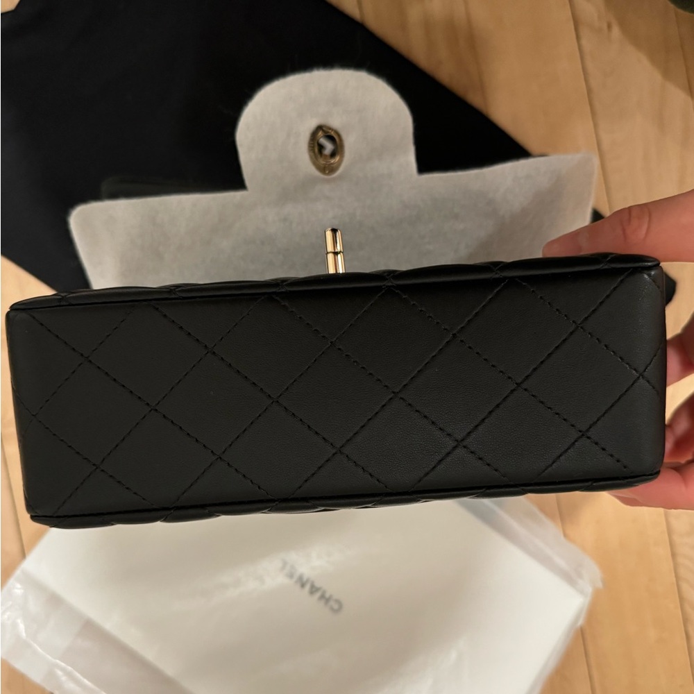 SOLD | CHANEL Timeless Classique Top Handle leather handbag 24P - Picture 8 of 9